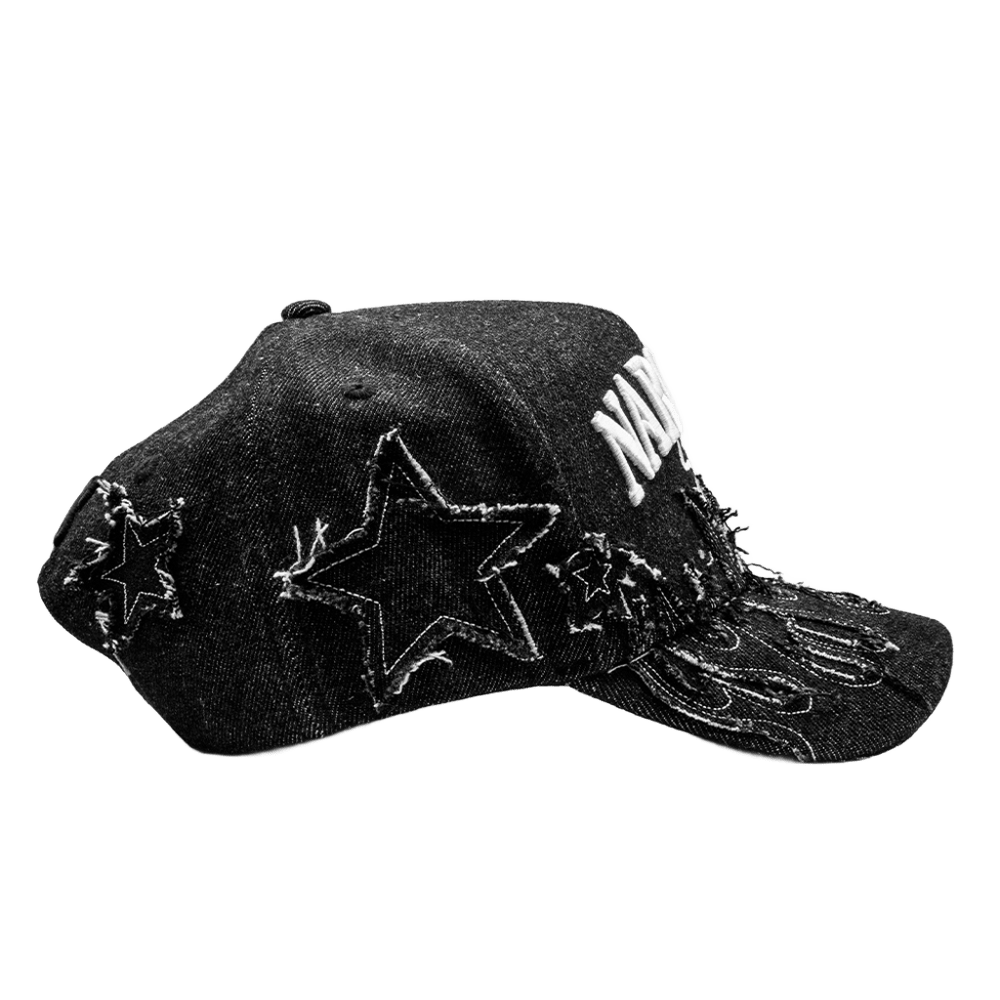 DISTRESSED BLACK STARS